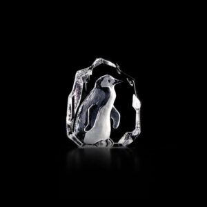 Målerås Mini Wildlife – pingvin mini konstglas – design Mats Jonasson