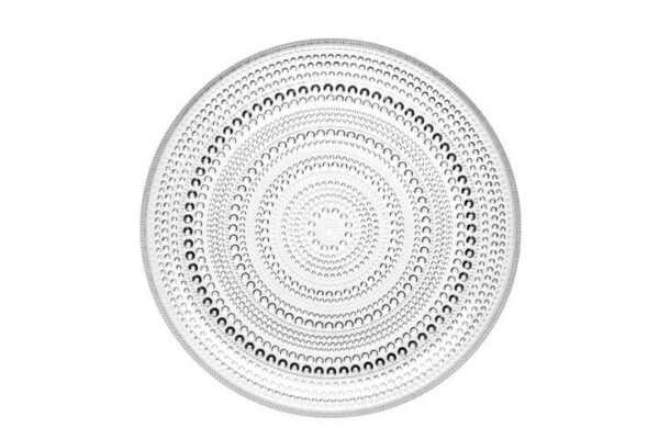 Iittala - Kastehelmi - 6 st Mat Tallrikar 248 mm klarglas Design Oiva Toikka