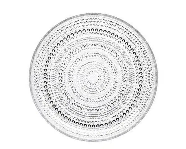 Iittala - Kastehelmi - 6 st Mat Tallrikar 248 mm klarglas Designer Oiva Toikka