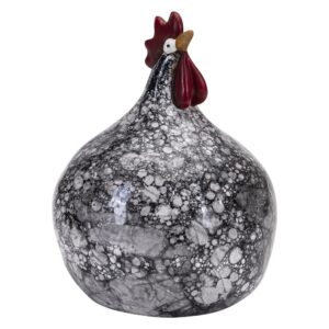 Nääsgränsgården – höna Bubble svart H 12 cm, tomtefigur – design Ruth Vetter