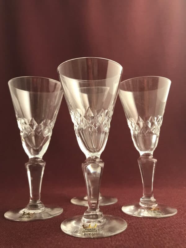 Kosta boda - Cecil 4 st Snaps glas