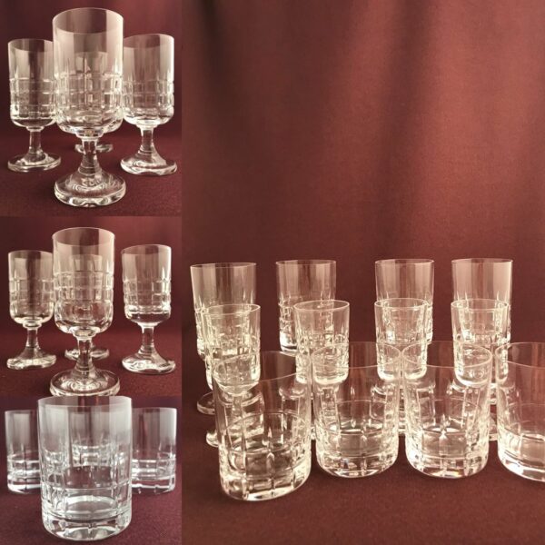 Kosta Boda - City -Servis 12 st Vin Likör Whiskey - Vicke Lindstrand