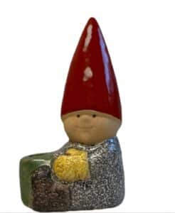 Gustavsberg - Tomtefamiljen - Tomte nissen med trumma Designer Lisa Larson