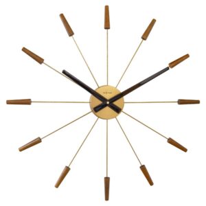 NeXtime – Plug Inn väggklocka 58 cm Brons