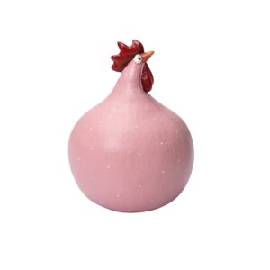 Nääsgränsgården – höna rosa H 13 cm, tomtefigur – design Ruth Vetter