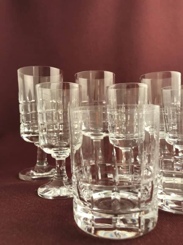 Kosta Boda - City -Servis 12 st Vin Likör Whiskey - Vicke Lindstrand