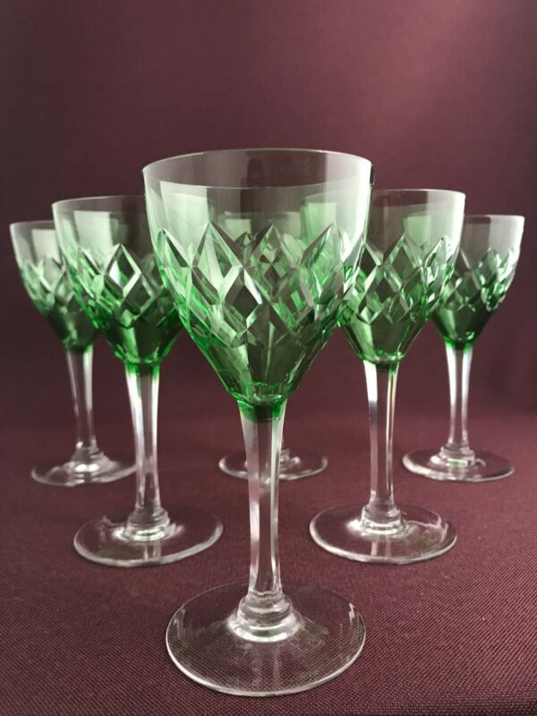 Kosta Boda - Bror - 3 st Vin smaragd gröna glas design Fritz Kallenberg