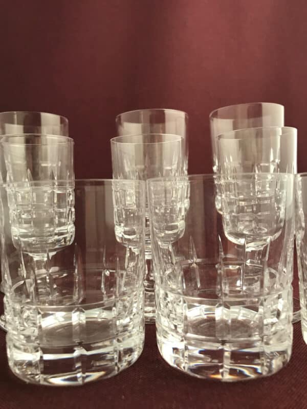 Kosta Boda - City -Servis 12 st Vin Likör Whiskey - Vicke Lindstrand