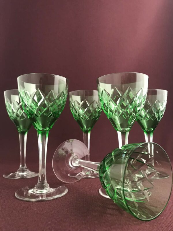 Kosta Boda - Bror - 3 st Vin smaragd gröna glas design Fritz Kallenberg