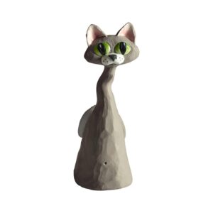 Nääsgränsgården – Kitty, grön H 15,5 cm, tomtefigur – design Anette Gissberg