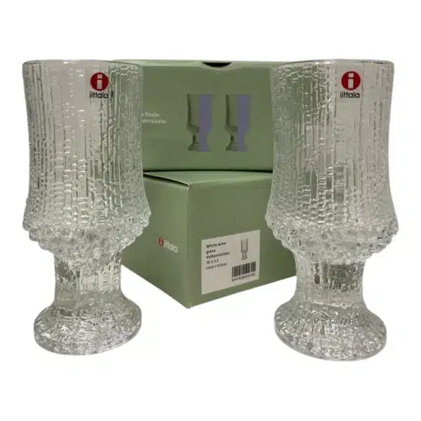 IIttala - Ultima Thule - 6 st vitvinsglas 16 cl Designer Tapio Wirkkala