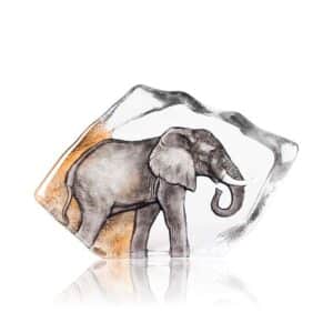 Målerås Wildlife målad – The Big Five elefant Ltd Ed 299ex konstglas – design Mats Jonasson