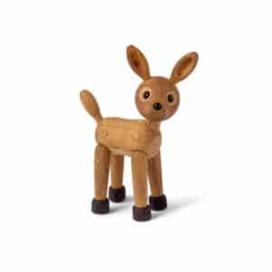 Spring Copenhagen – Spot Rådjur Baby 12,7 cm Ek/Lönn, trädekoration – design Chresten Sommer