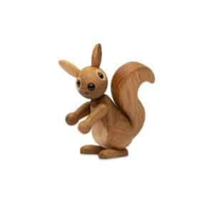 Spring Copenhagen – Peanut Ekorrunge 8,5 cm ek, trädekoration – design Chresten Sommer
