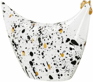 Cult Design – påsk höna Stänk Ofelia vit & svart porslin, dekoration – design Marita Lord