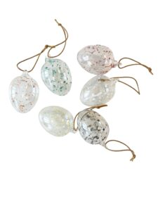 Cult Design – påsk glasägg Stänk 6 cm, 6-pack – design Maria Söderberg