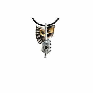 Målerås MJ Jewellery – halsband Rurik grå/guld Ltd Ed 975ex – design Mats Jonasson