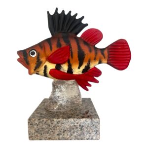 Kosta Boda – konstglas Fisk, Longitude limiterad 25 ex – design Kjell Engman