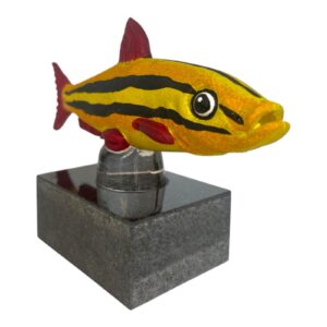 Kosta Boda – konstglas Fisk, Latitude limiterad 25 ex – design Kjell Engman