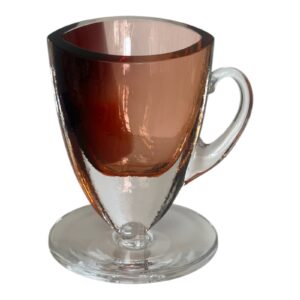 Kosta Boda – konstglas Fika, kaffekopp limiterad 300 ex – design Kjell Engman