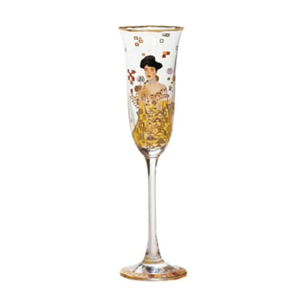 Goebel - Adele Bloch-Bauer - Champagneglas med presentlåda Design Gustav Klint
