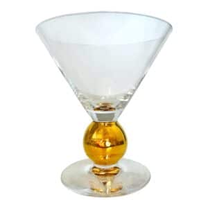 Orrefors Nobel – martini- och champagneglas i kristall – design Gunnar Cyrén – vintage
