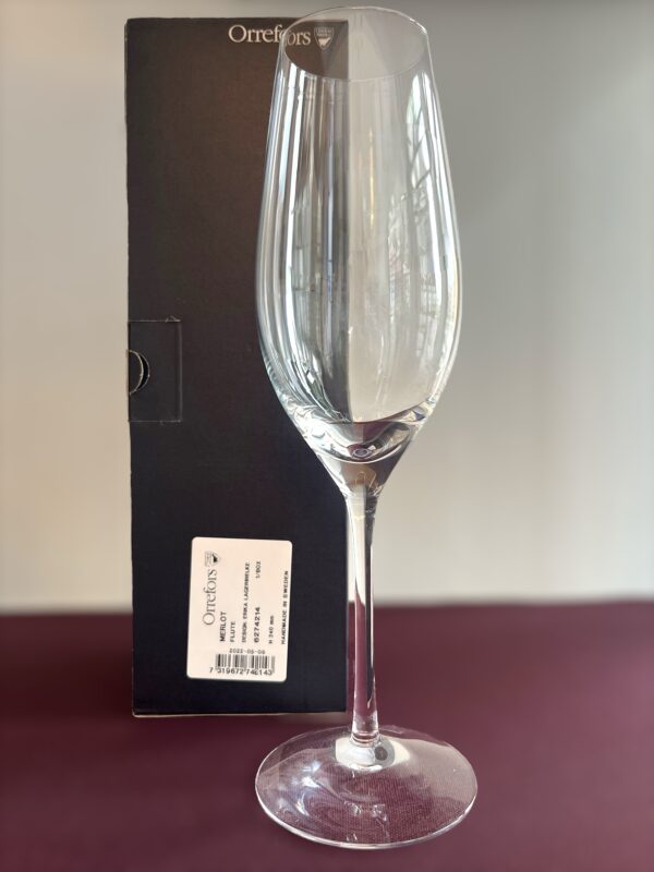 Orrefors - Merlot - Champagneglas med originalkartong Design Erika Lagerbielke