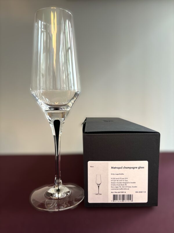 Orrefors - Metropol - Champagneglas med originalkartong Design Erika Lagerbielke