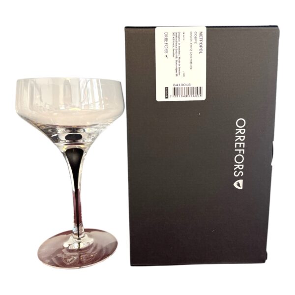Orrefors - Metropol - Coupe / Champagneglas med originalkartong Design Erika Lagerbielke - Bild 2