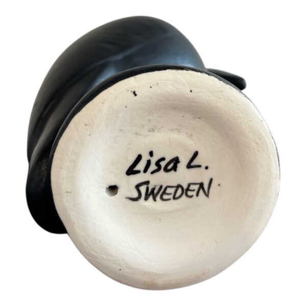 Gustavsberg - Fenix - Fågeln Fingal svart / Guld design Lisa Larson - Bild 2