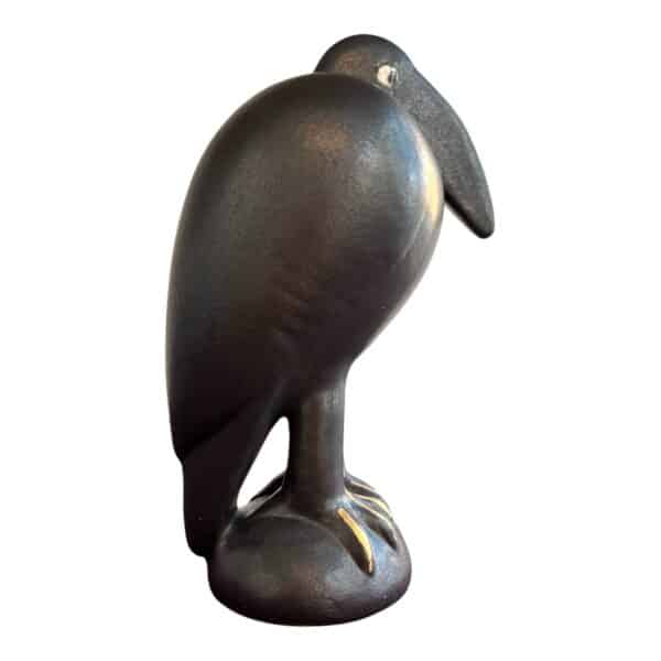 Gustavsberg - Fenix - Fågeln Fingal svart / Guld design Lisa Larson - Bild 4