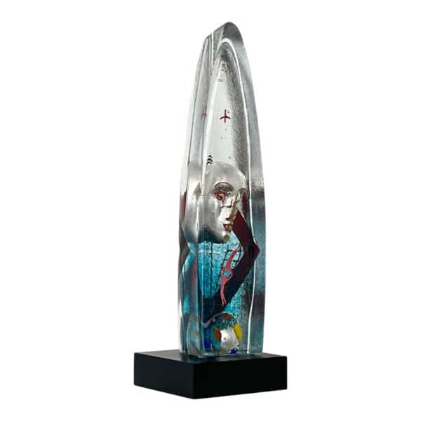 Kosta Boda - Konstglas - Boat - Halv Båt - Vertical journey BV Design Bertil Vallien