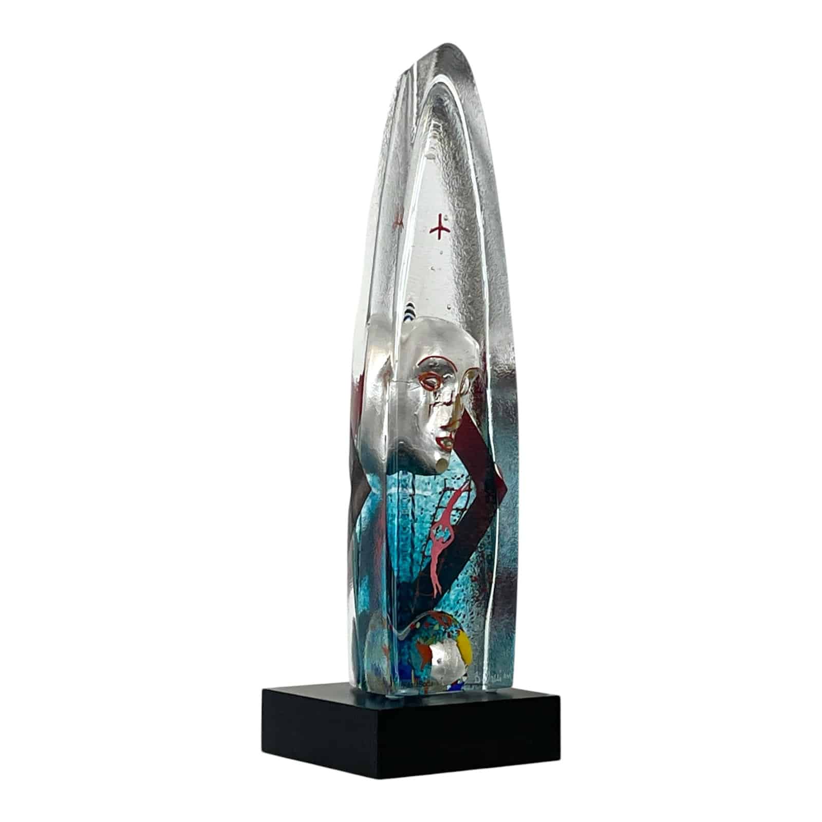 Kosta Boda - Konstglas - Boat - Halv Båt - Vertical journey BV Design Bertil Vallien