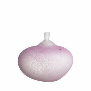 Kosta Boda Beans – konstglas, " Äpplet " rosa BV AC-20 – design Bertil Vallien