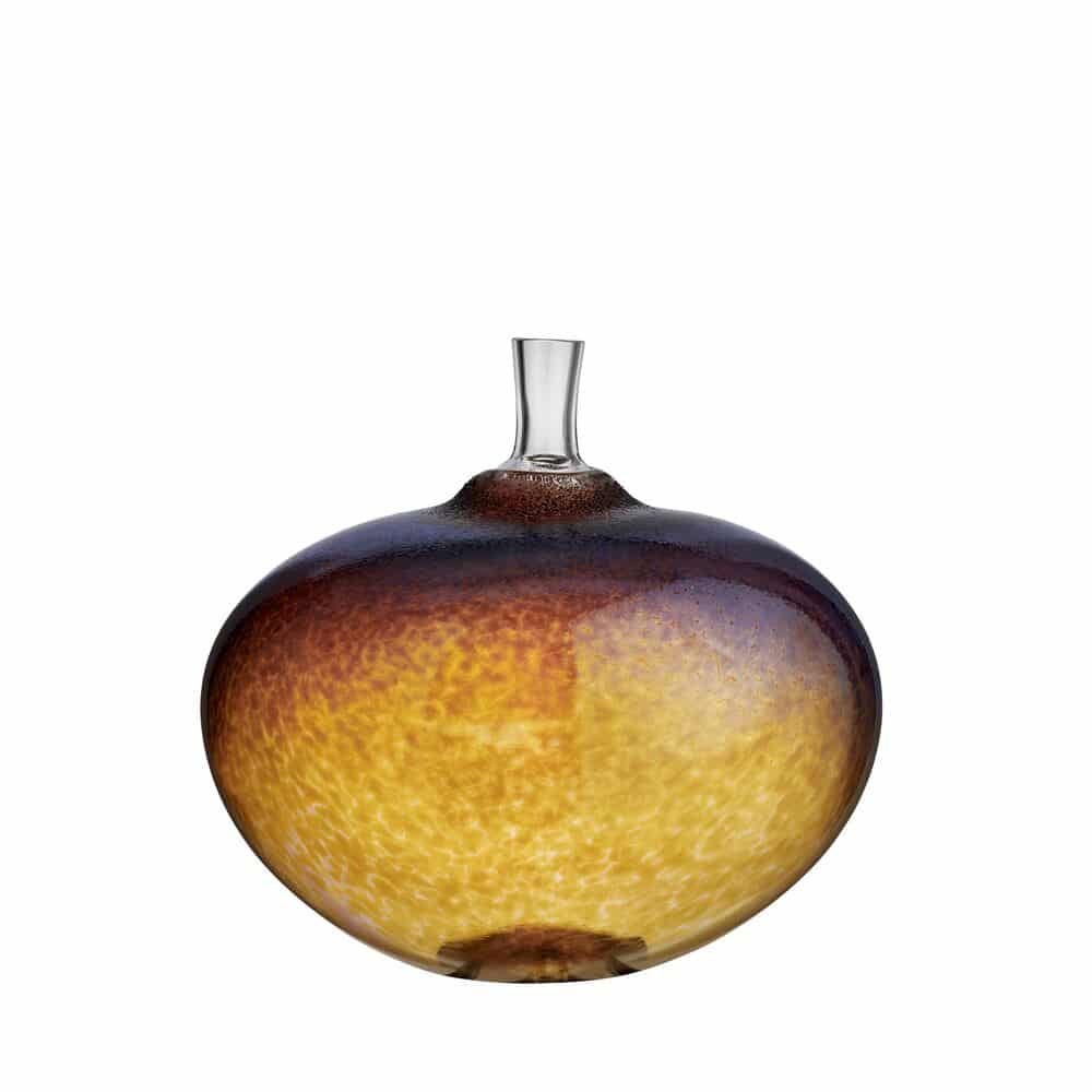 Kosta Boda - Konstglas - Beans - " Äpplet "gyllenbrun BV AC-20 Bertil Vallien