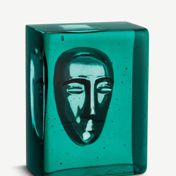 Kosta Boda - Konstglas - Azur - Man petrol blue Bertil Vallien