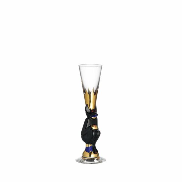 Orrefors - Snaps Djävul snapsglas svart 4cl design Gunnar Cyrén