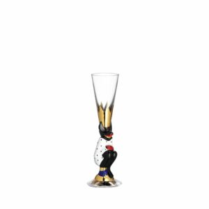 Orrefors – Snaps Djävul snapsglas vit 4 cl – design Gunnar Cyrén
