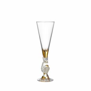 Orrefors The Sparkling Devil – champagneglas i kristall 19 cl vit – design Gunnar Cyrén