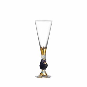 Orrefors The Sparkling Devil – champagneglas i kristall 19 cl lila – design Gunnar Cyrén