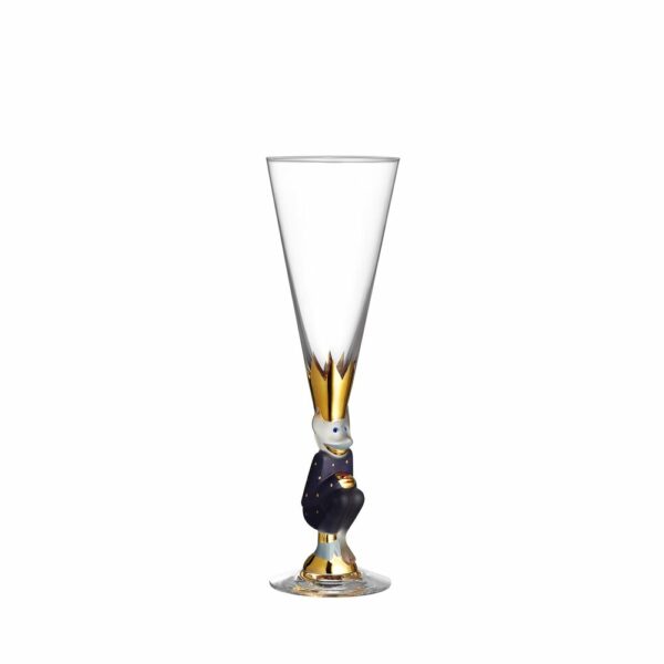 Orrefors - The Sparkling Devil - Champagne glas 19 CL Lila design Gunnar Cyrén