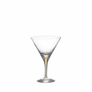 Orrefors Intermezzo Guld – 2 st martini- och cocktailglas 25 cl – design Erika Lagerbielke