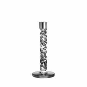 Orrefors - Carat - 2 Pack Kristall ljusstake antracit 242mm Designer Lena Bergström