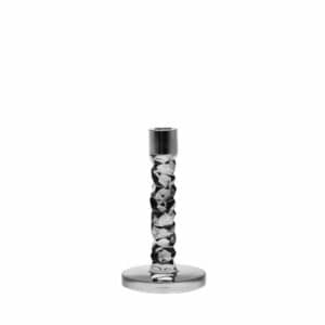 Orrefors - Carat - Kristall ljusstake antracit 183mm Designer Lena Bergström