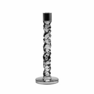 Orrefors - Carat - Kristall ljusstake antracit 297mm Designer Lena Bergström