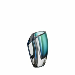 Kosta Boda Mirage – vas grön/blå H 21 cm – design Göran Wärff