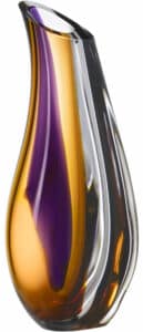 Kosta Boda - Orchid - Vas lila/bärnsten H 37 cm Designer Göran Wärff