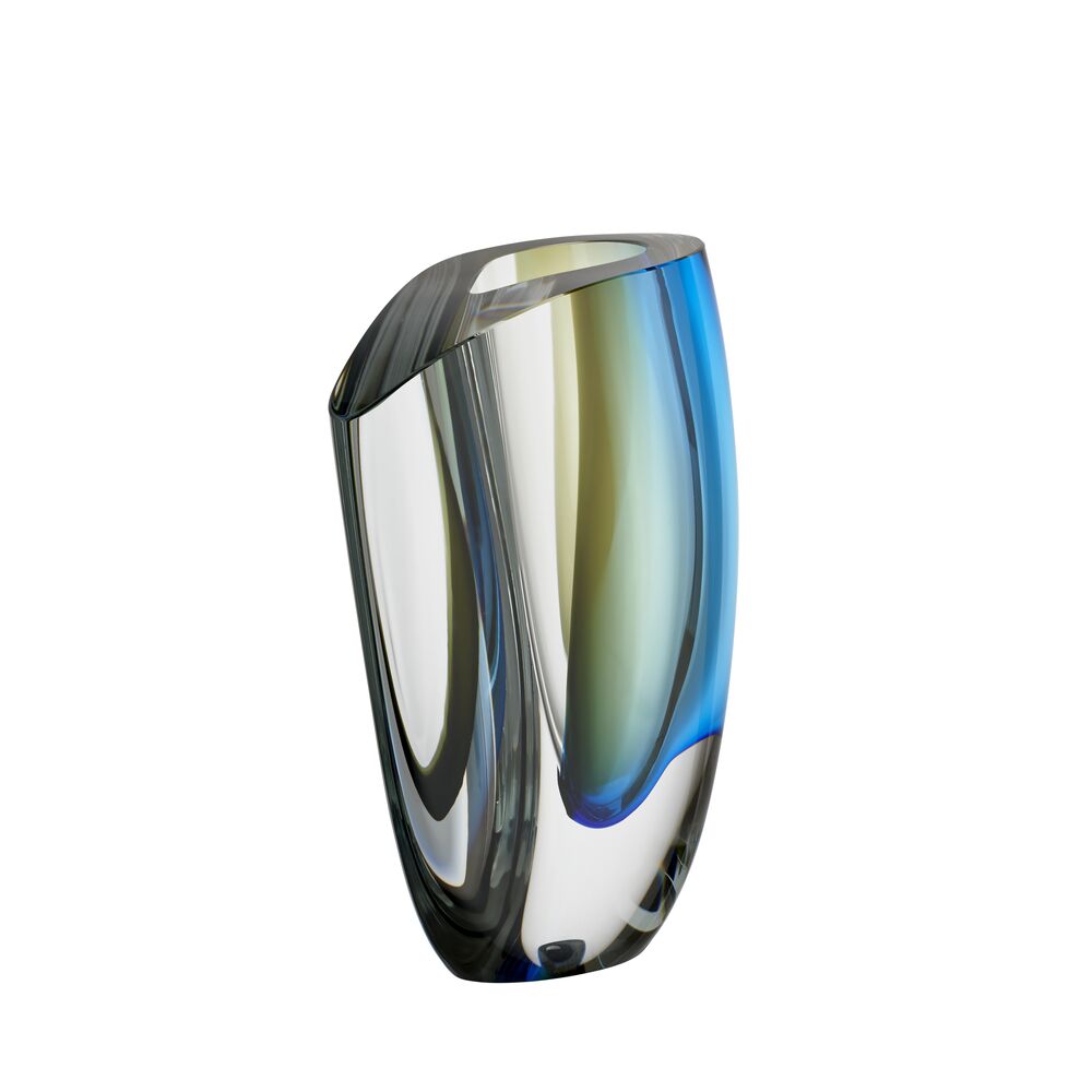 Kosta Boda - Mirage - Vas blå/brun Höjd 31 cm GW AC-21 Design Göran Wärff