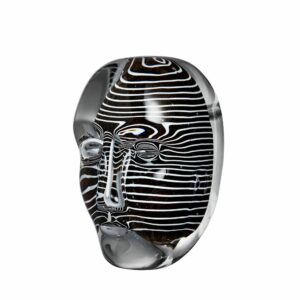 Kosta Boda Brains – Look BV AC-17 svart, konstglas – design Bertil Vallien