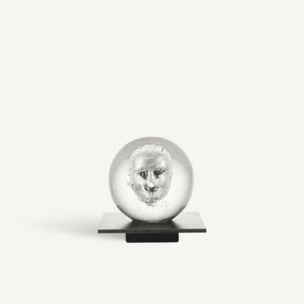 Kosta Boda - Headman BV AC-20 Silver/Klar Artist Collection Design Bertil Vallien - Bild 2